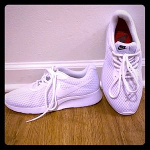 White Nike sneakers